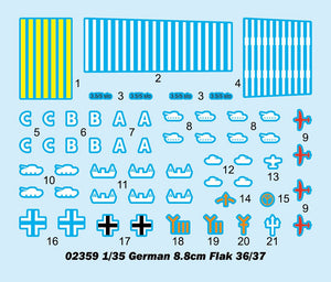 Trumpeter 02359 Germanium 8.8cm Flak 36/37 1/35 – image 3