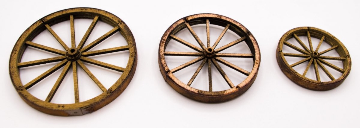 RT-Diorama 35599 Cart whells (3 pcs.) 1/35 – zdjęcie 2
