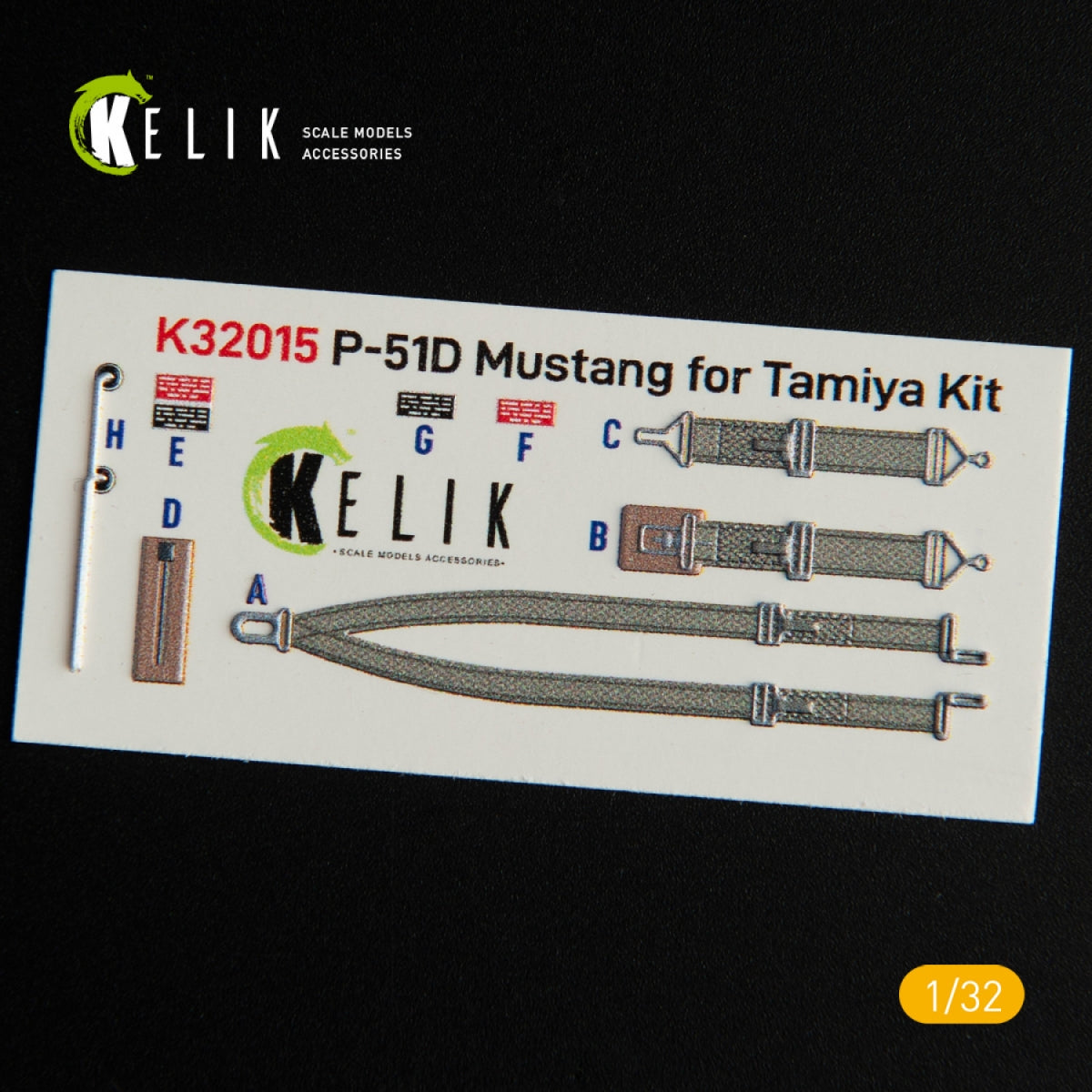 KELIK K32015 P-51D MUSTANG - INTERIOR 3D DECAL FOR TAMIYA KIT 1/32 – immagine 3