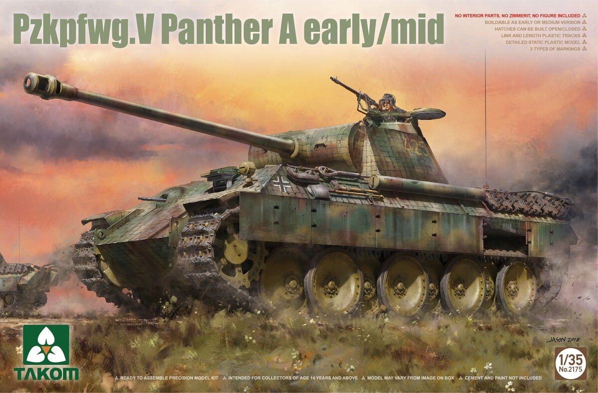 Takom 2175 Sd.Kfz. 171 Panther Ausf. A Mid-Early Production 1/35