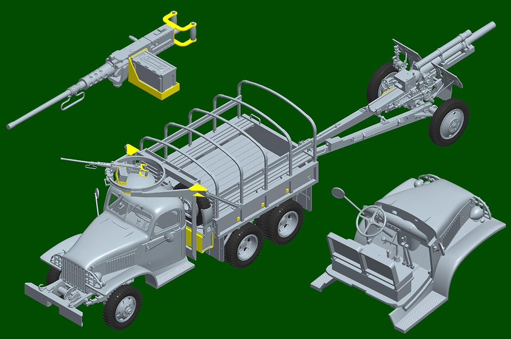 I Love Kit 63567 CCKW-352 with M2A1 105MM Howitzer - Machine Gun Turret Version 1/35 – zdjęcie 8