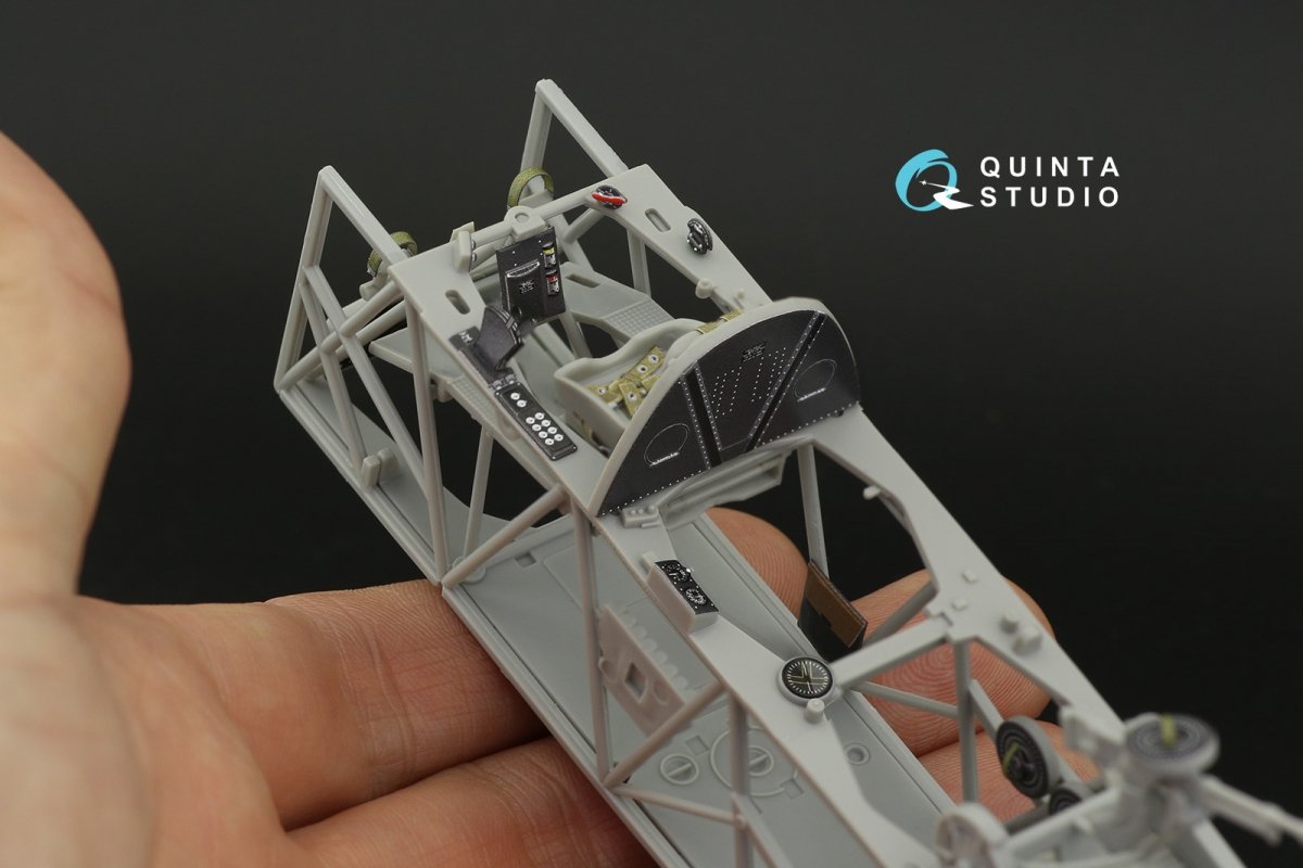 Intérieur imprimé en 3D et coloré sur papier décalcomanie Quinta Studio QD32117 Fairey Swordfish Mk.II (Trumpeter) 1/32 – image 10