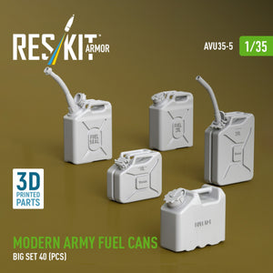 RESKIT AVU35-0005 Modern army fuel cans, big set (3D Printed) 1/35