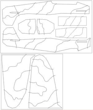 Omask 44001 Spitfire Mk.I camouflage surfaces camo A (for Eduard 11143) 1/48