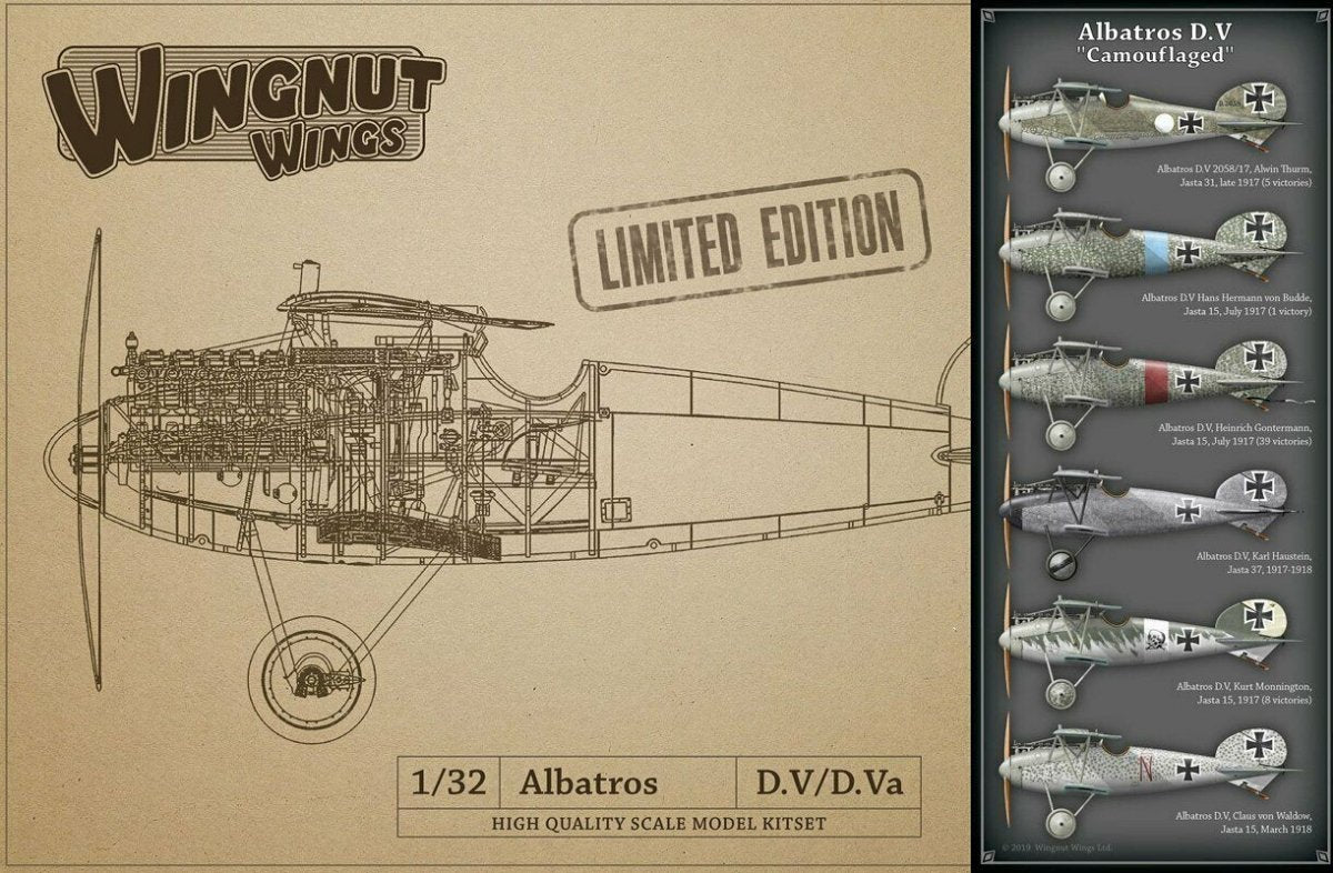 Wingnut Wings 32904 Albatros D.V "Camouflaged” 1/32