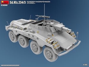 MiniArt 53001 Sd.Kfz.234/3 SCHWERER PANZERSPAHWAGEN STUMMEL 1/35 – image 4