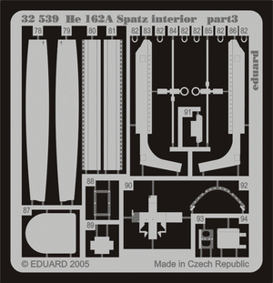 Intérieur du He 162A Spatz Eduard 32539 au 1/32 REVELL – image 2