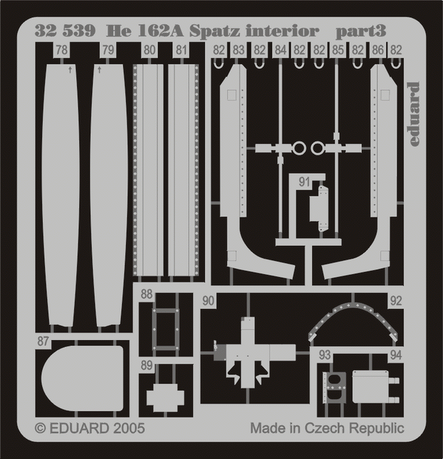 Intérieur du He 162A Spatz Eduard 32539 au 1/32 REVELL – image 2