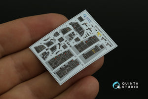 Quinta Studio QD48408 F-16D block 50 3D-Printed &amp;amp; coloured Interior on decal paper (Kinetic 2022 tool) 1/48 – immagine 6