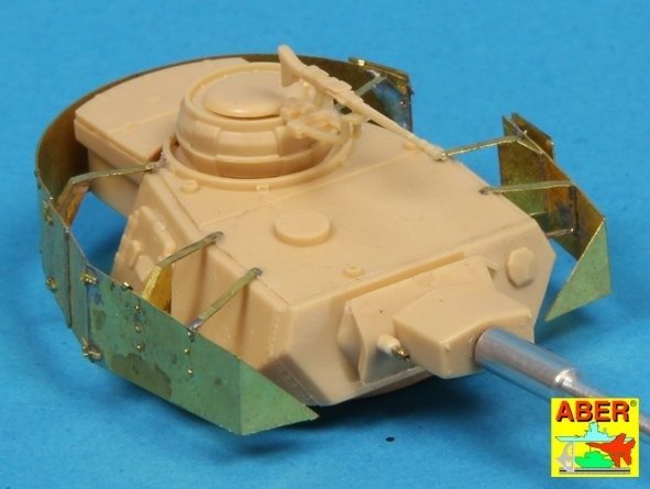 Aber 72A06 Osłony wieży do PzKpfw IV / Turret skirts for PzKpfw IV 1/72 – immagine 3