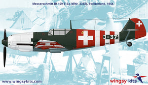 Wingsy Kits D5-12 Swiss Air Force Fighter MESSERSCHMITT Bf 109 E-3a 1/48 – immagine 15