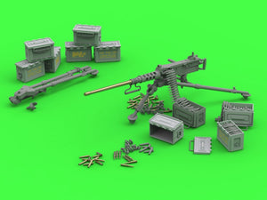 Master GM-35-064 Browning M2HB .50 cal (12,7mm) - karabin maszynowy na trójnogu M3 - okres II w.św. (ze skrzynką amunicyjną M2) 1/35 – Bild 3