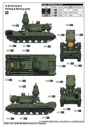 Trumpeter 01093 ZPRK DB 96K6 Pantsir-S1 (Chenillé) 1/35  – image 4