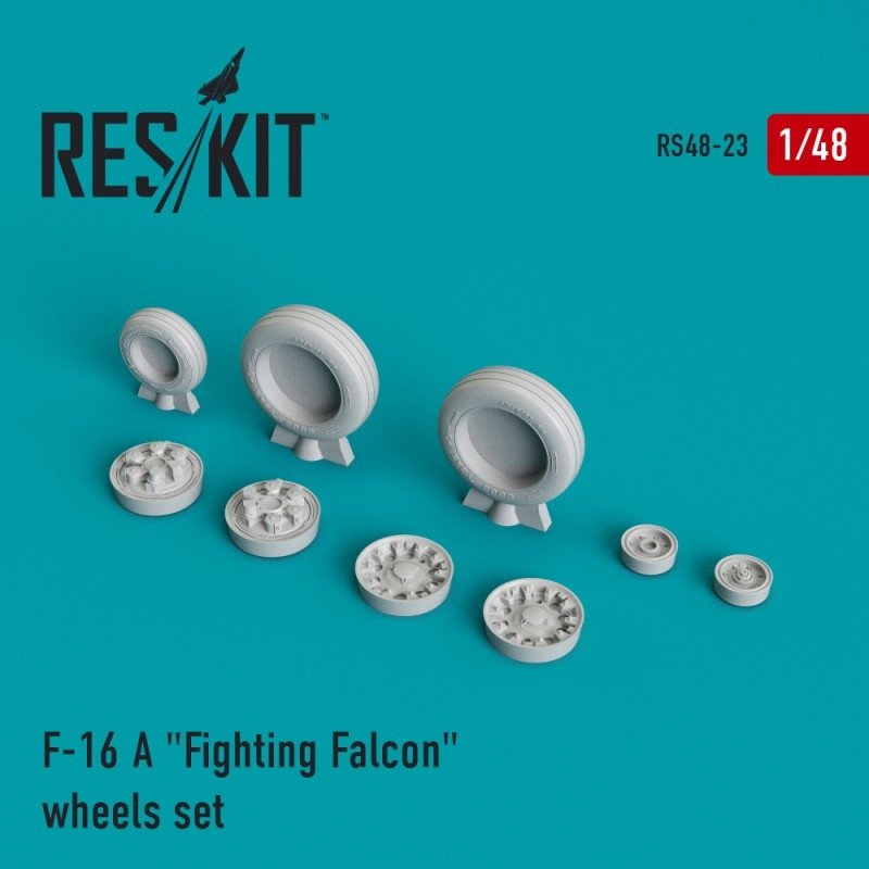Roues en résine RESKIT RS48-0023 F-16 (A) « Fighting Falcon » 1/48 
