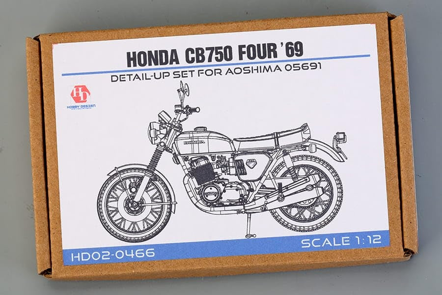 Hobby Design HD02-0466 Honda CB750 1969 for Aoshima Detail Up Kit 1/12 – immagine 2