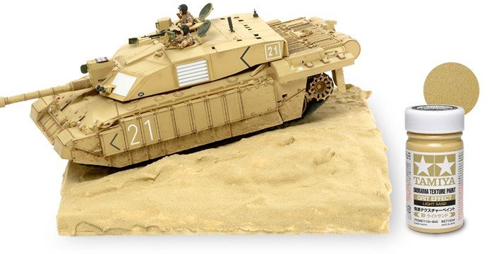 Tamiya 87110 Diorama Texture Paint (Grit Effect, Light Sand) – zdjęcie 2