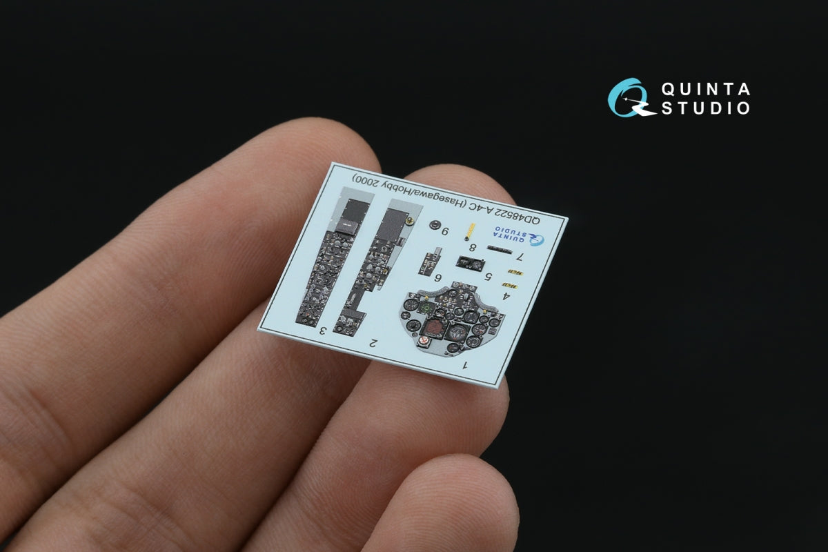 Quinta Studio QD48522 A-4C 3D-Printed &amp;amp; coloured Interior on decal paper (Hasegawa/Hobby2000) 1/48 – immagine 5