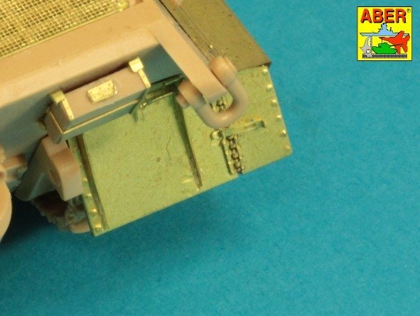 Aber 48053 Jagdtiger Sd.Kfz. 186 –przednie i tylnie błotniki / Jagdtiger Sd.Kfz. 186 –Front &amp;amp; Rear Fenders 1/48 – immagine 5