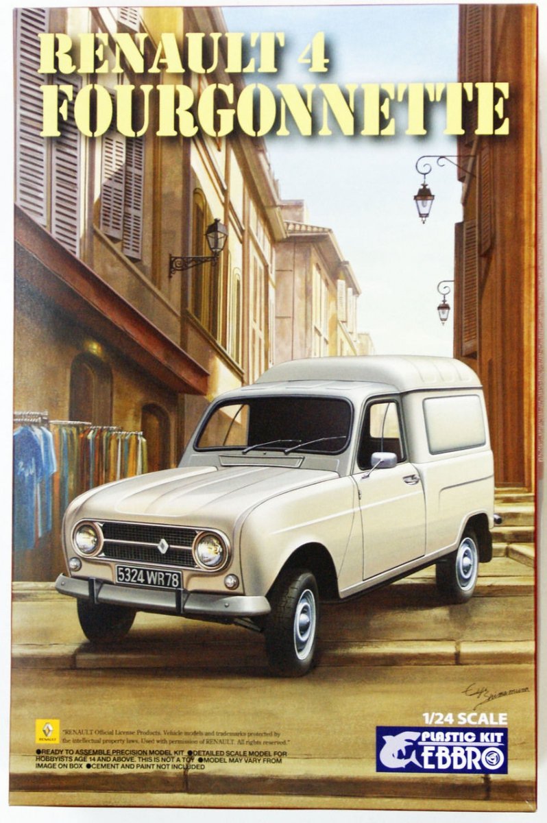 Ebbro 25003 Renault 4 Fourgonnette 1/24