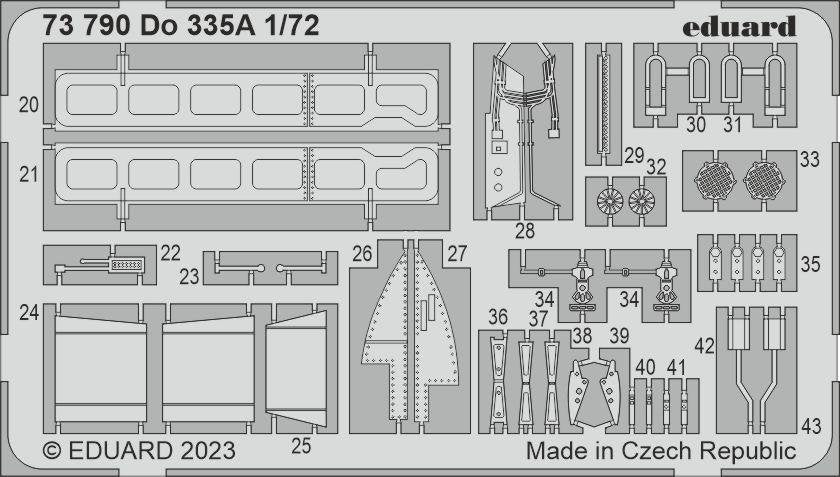 Eduard 73790 Do 335A HOBBY 2000, DRAGON 1/72 – immagine 2