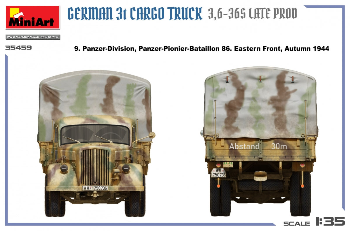 MiniArt 35459 German 3t Cargo Truck 3.5-36s Late Production 1/35 – Bild 14