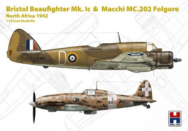 Hobby 2000 72005 Bristol Beaufighter Ic & Macchi MC.202 Folgore North Africa 1942 1/72