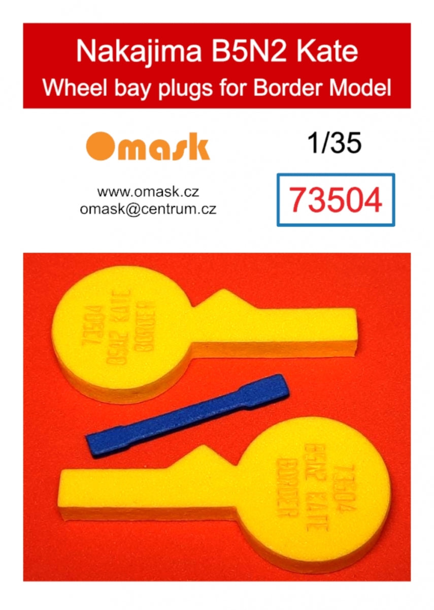 Omask 73504 Nakajima B5N2 Kate wheel bay plugs (for Border Model) 1/35