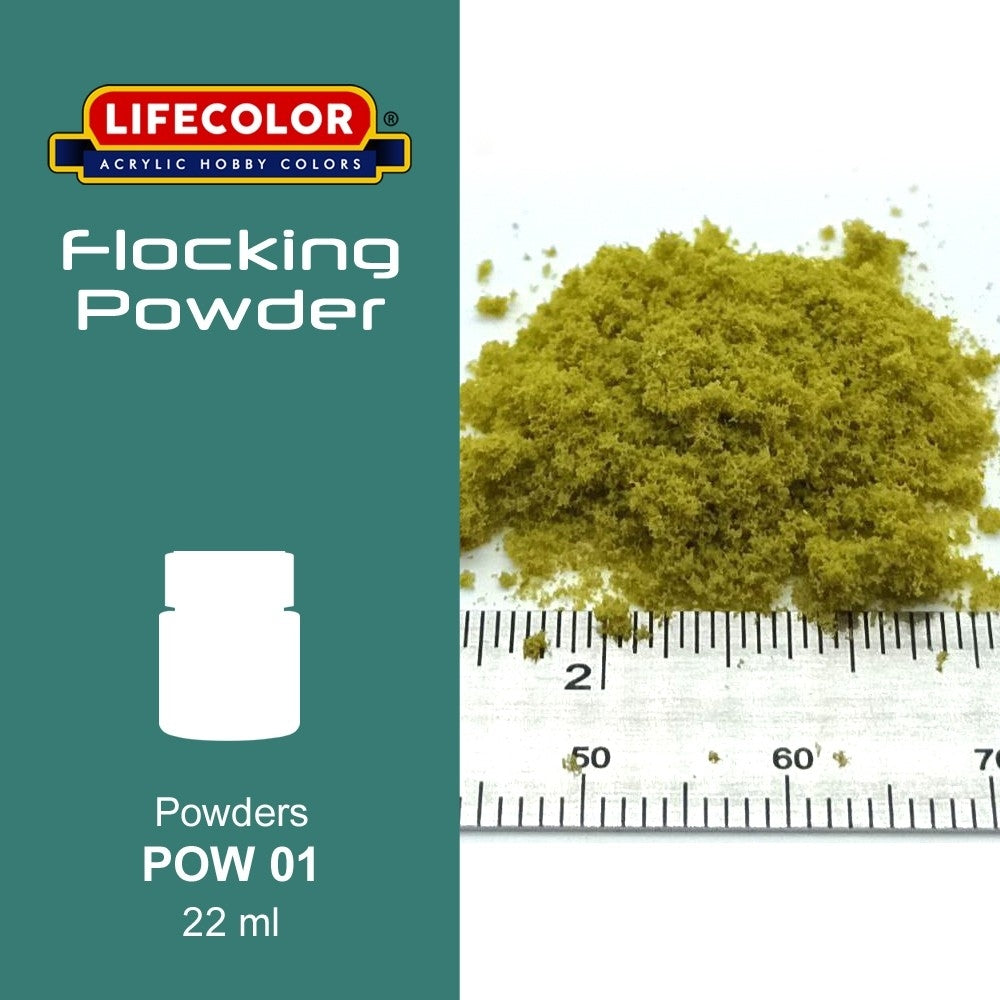 Poudre de flocage Lifecolor POW01 Vert germe 22 ml