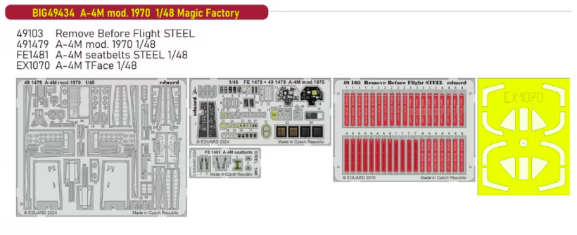 Eduard BIG49434 A-4M Mod. 1970 detail set for Magic Factory 1/48 – zdjęcie 2