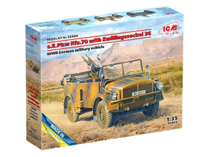 ICM 35503 s.E.Pkw Kfz.70 with Zwillingssockel 36 WWII German military vehicle 1/35 – zdjęcie 2