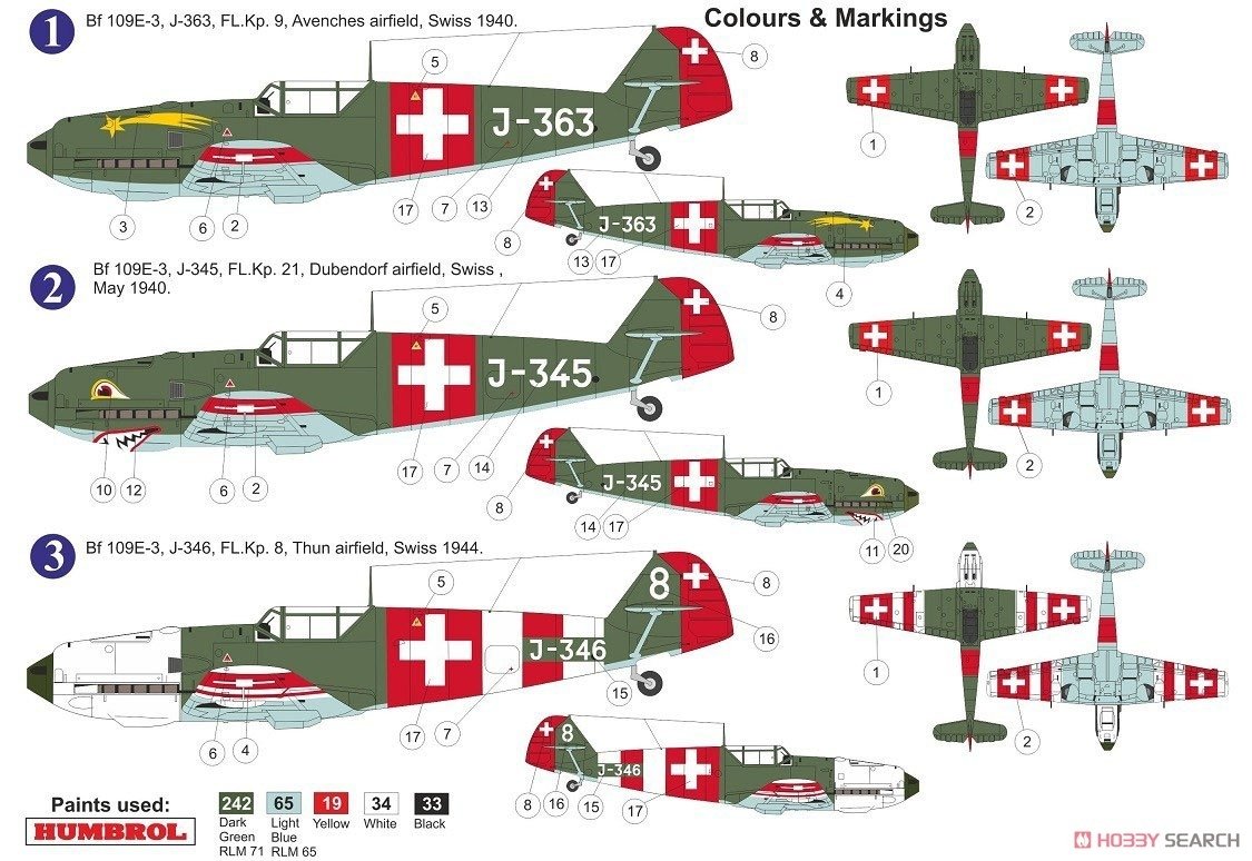 AZ Model AZ7664 Messerschmitt Bf.109E-3 Swiss Air Force 1/72 – zdjęcie 2