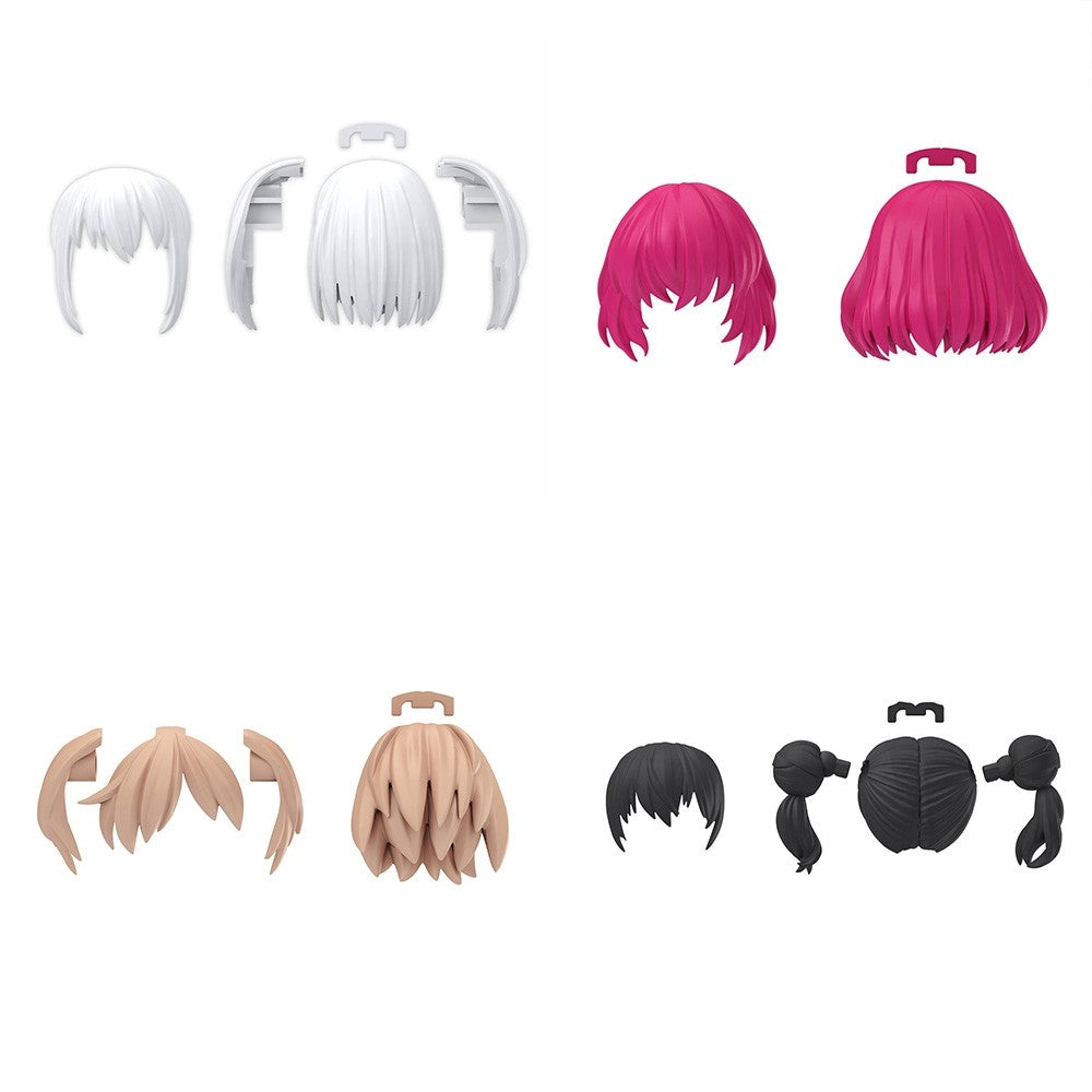 Bandai 67139 30MS OPTION HAIR STYLE PARTS VOL.10 ALL 4 TYPES – Bild 2