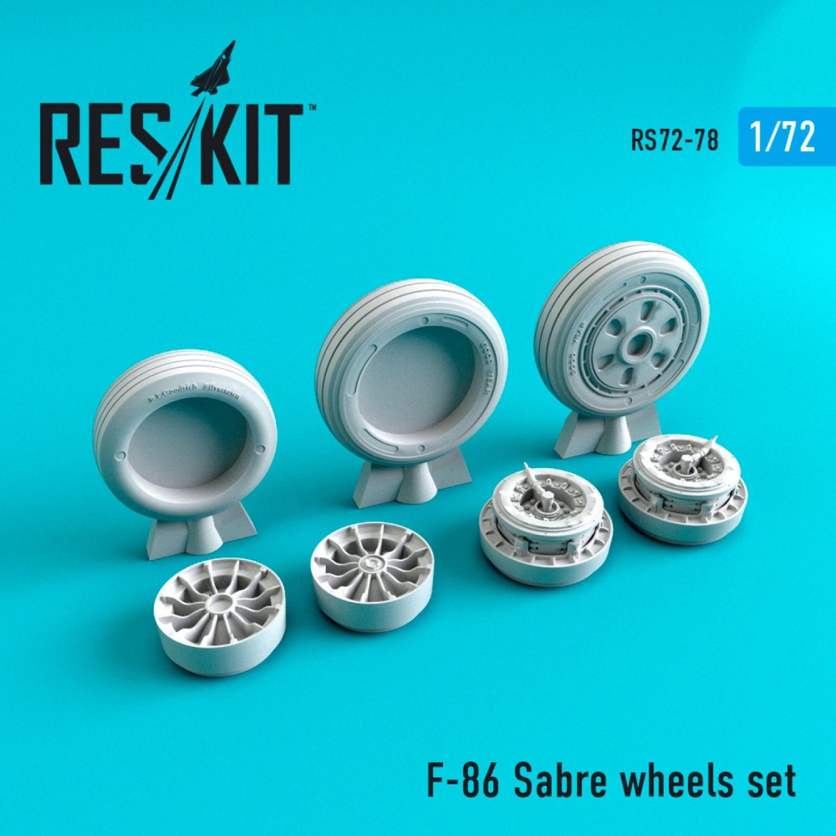 RESKIT RS72-0078 F-86 "SABER" WHEELS SET 1/72