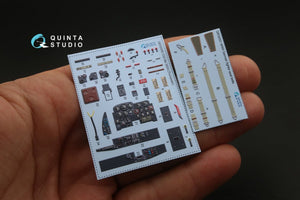 Quinta Studio QD32059 Me-262A 3D-Printed &amp;amp; coloured Interior on decal paper (for Trumpeter kit) 1/32 – immagine 2