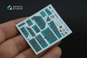 Quinta Studio QDS-48570 Mi-24A 3D-Printed &amp;amp; coloured Interior on decal paper (Trumpeter) (small version) 1/48 – immagine 3