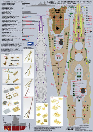 Pontos 35020F1 IJN Kongo 1944 Detail Up Set 1/350 – immagine 4