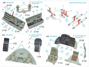 Quinta Studio QD32069 Me 262A 3D-Printed &amp;amp; coloured Interior on decal paper (Revell) 1/32 – zdjęcie 10