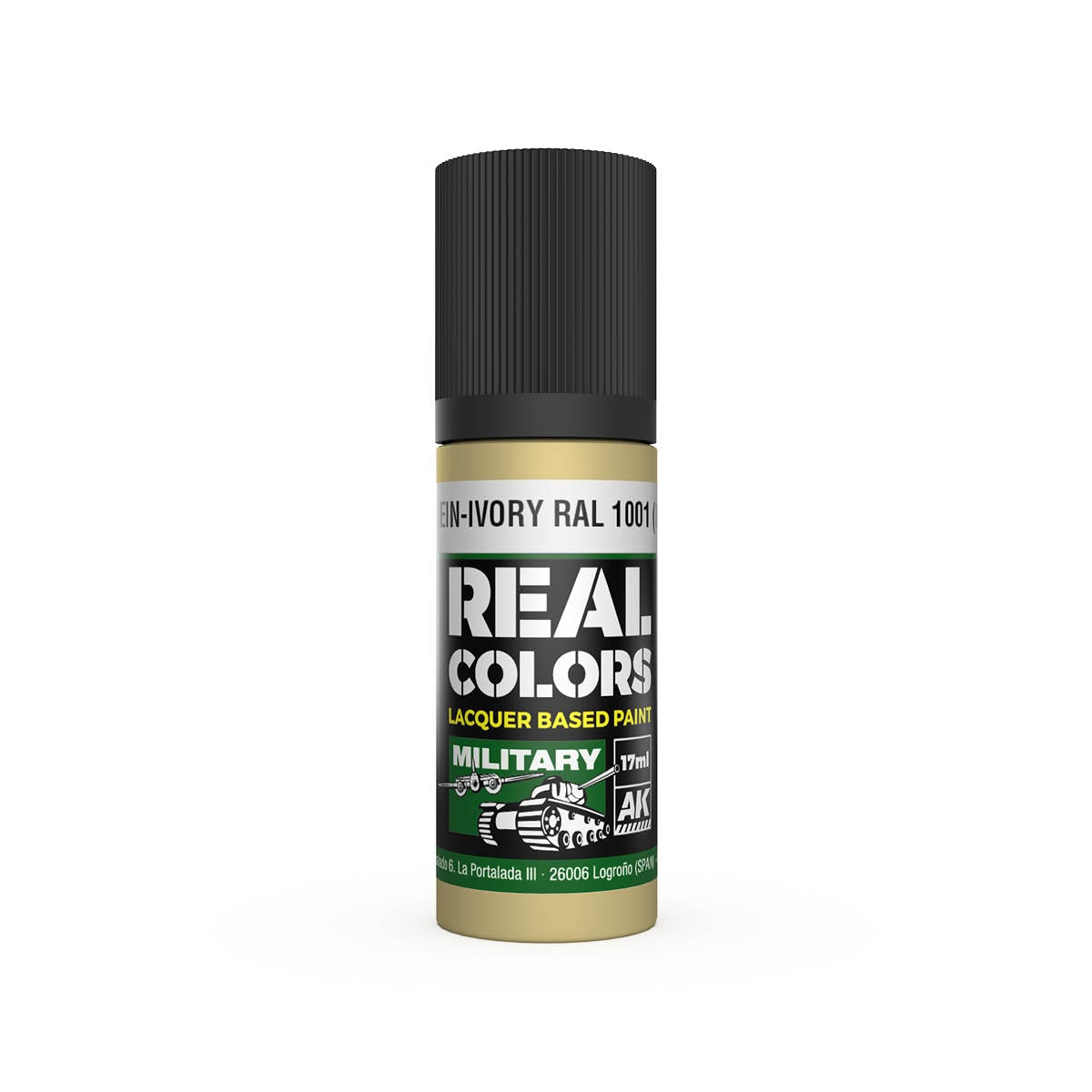 AK Interactive RC851 Elfenbein-Ivory RAL 1001 (Interior Color) 17 ml – immagine 2