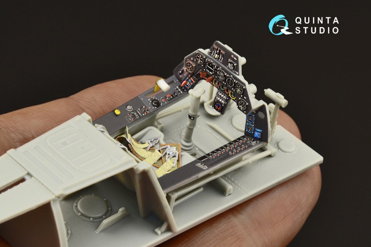 Quinta Studio QD32128 Ta 152H 3D-Printed &amp;amp; coloured Interior on decal paper (Zoukei-Mura) 1/32 – Bild 11