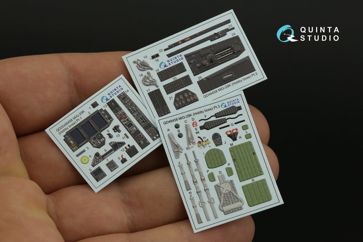 Quinta Studio QD48453 MiG-17F 3D-Printed coloured Interior on decal paper (AMMO/Kinetic) 1/48 – Bild 3