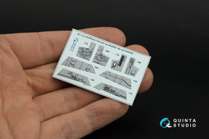 Quinta Studio QD48345 F/A-18B 3D-Printed &amp;amp; coloured Interior on decal paper (Hasegawa) 1/48 – immagine 3