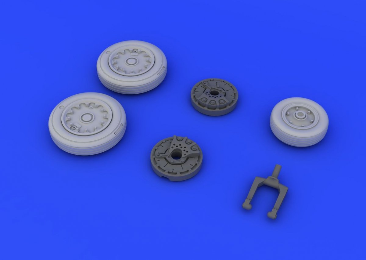 Eduard 648214 A-4E/ F wheels 1/48 (EDUARD, HASEGAWA) – Bild 5