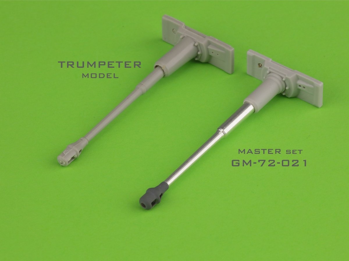 Master GM-72-021 PzKpfw VI Tiger I - MG-34 gun barrels &amp;amp; 88mm KwK36 L/56 with early muzzle break and standard gun mantlet 1/72 – immagine 2