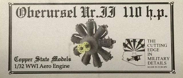 Modèle réduit Copper State E32-001 Oberursel Ur.II 110 HP 1/32
