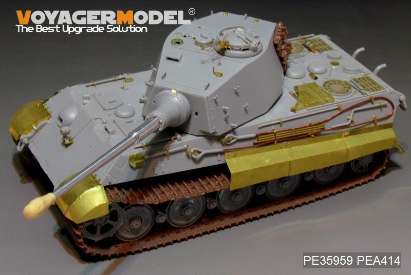 Maquette Voyager PE35959 Char King Tiger allemand de la Seconde Guerre mondiale (tourelle Hensehel) pour HOBBYBOSS 84531 1/35 – image 11