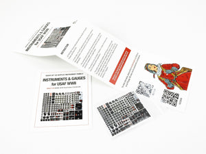 Red Fox Studio QS-32187 Instruments &amp;amp; Gauges set for USAF WWII for all Aircraft 1/32 – immagine 3