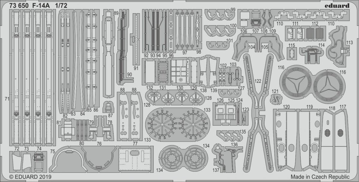 Eduard 73650 F-14A 1/72 FINE MOLDS – image 2