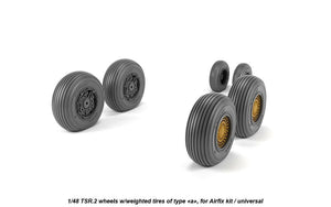 Armory Models AW48412 BAC TSR.2 wheels w/ weighted tires, type “a” (DL) 1/48 – Bild 2