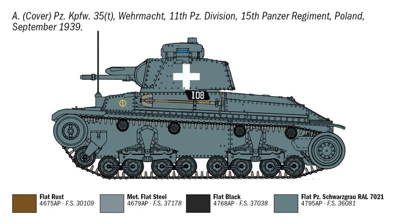 Italeri 7084 Pz. Kpfw. 35(t) 1/72 – immagine 6