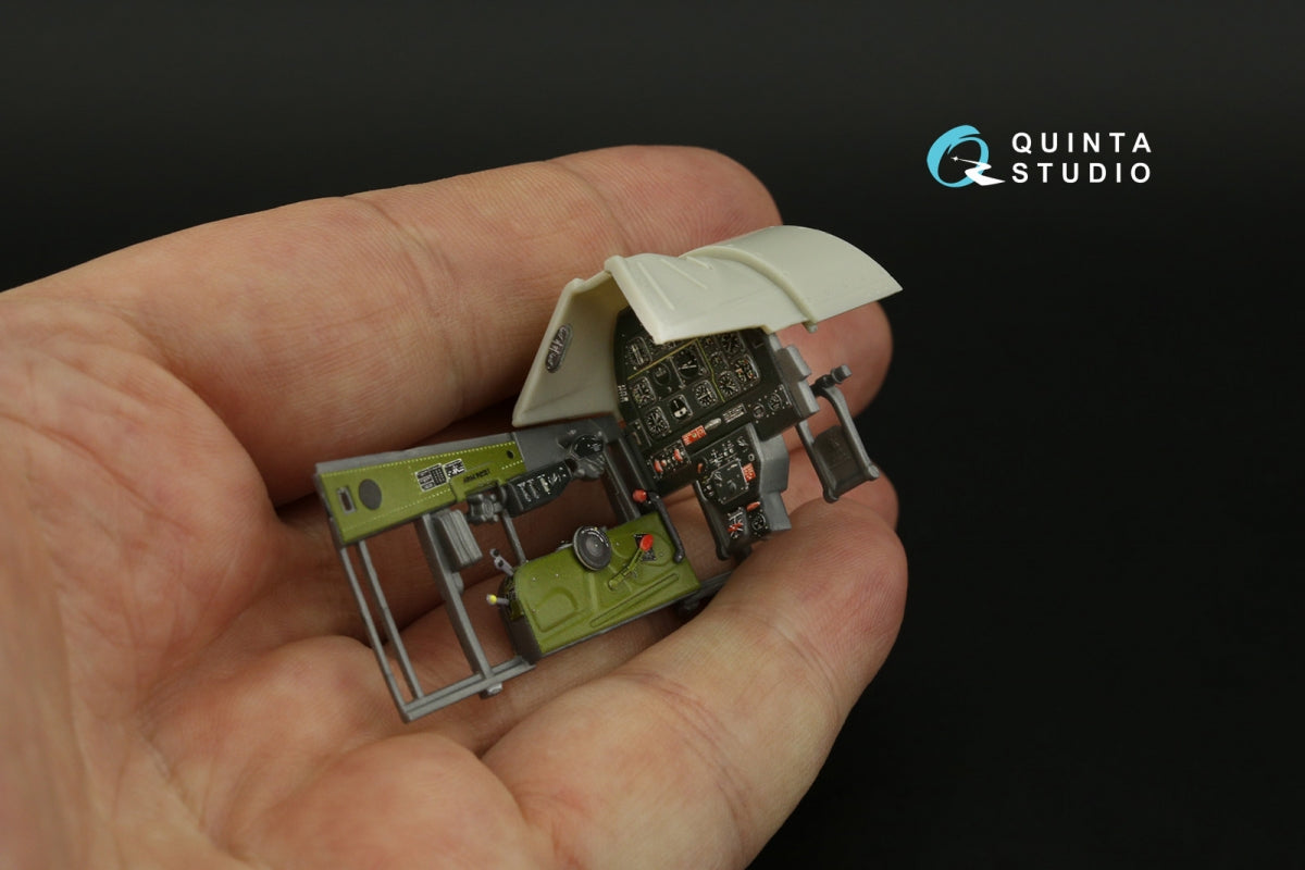 Quinta Studio QD32145 P-51D Mustang 3D-Printed &amp;amp; coloured Interior on decal paper (Zoukei-Mura SWS) 1/32 – immagine 11
